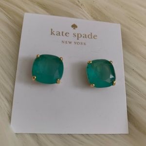 NWOT Kate Spade Round Square Stud Earrings